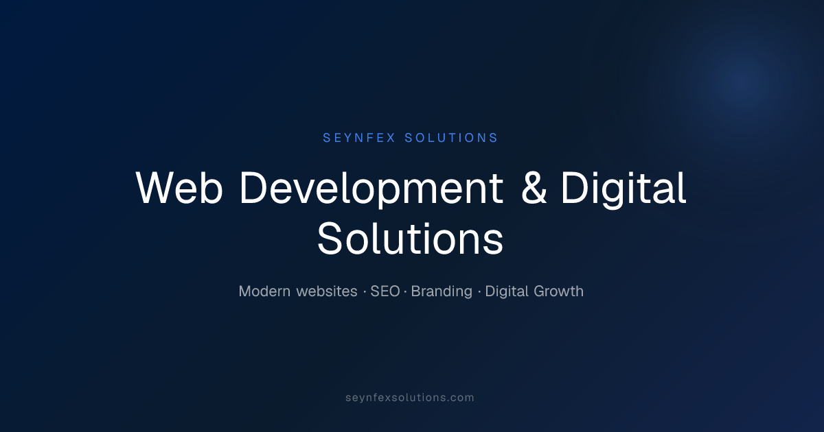 Seynfex Solutions | Web Development & Digital Agency